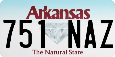AR license plate 751NAZ