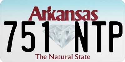 AR license plate 751NTP
