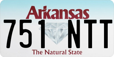 AR license plate 751NTT