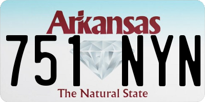 AR license plate 751NYN