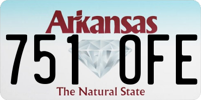 AR license plate 751OFE
