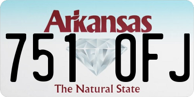 AR license plate 751OFJ
