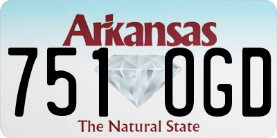 AR license plate 751OGD