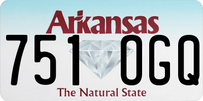 AR license plate 751OGQ