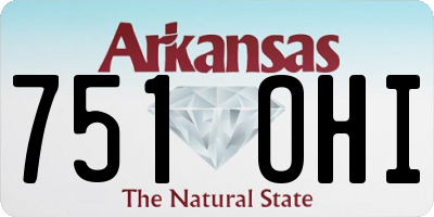 AR license plate 751OHI