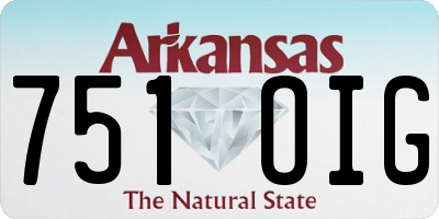 AR license plate 751OIG
