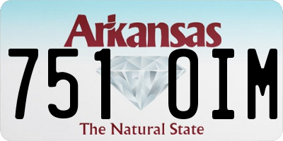 AR license plate 751OIM