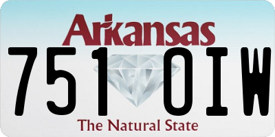 AR license plate 751OIW