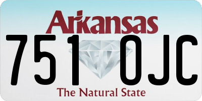 AR license plate 751OJC