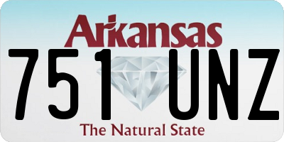 AR license plate 751UNZ