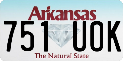 AR license plate 751UOK