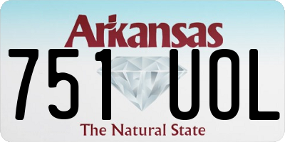 AR license plate 751UOL