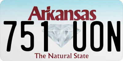 AR license plate 751UON