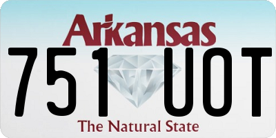 AR license plate 751UOT