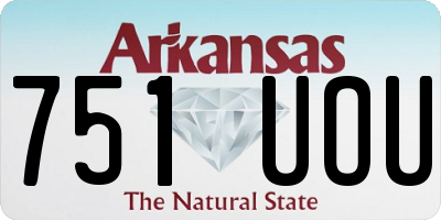 AR license plate 751UOU