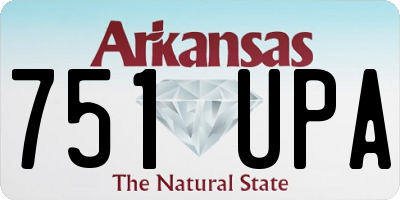 AR license plate 751UPA