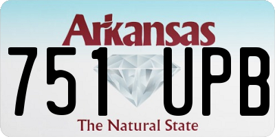 AR license plate 751UPB