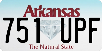 AR license plate 751UPF