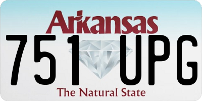 AR license plate 751UPG