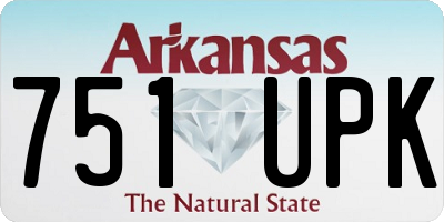 AR license plate 751UPK