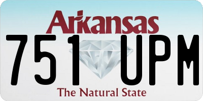 AR license plate 751UPM