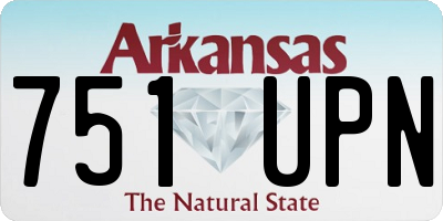 AR license plate 751UPN