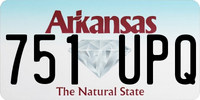 AR license plate 751UPQ