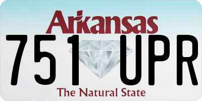 AR license plate 751UPR