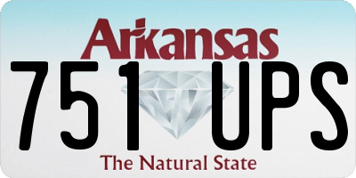 AR license plate 751UPS