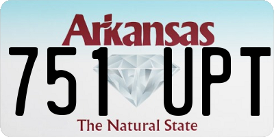 AR license plate 751UPT