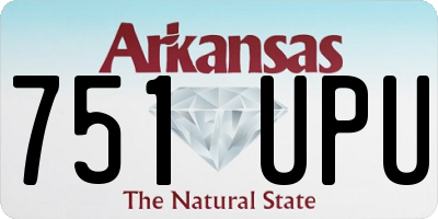 AR license plate 751UPU