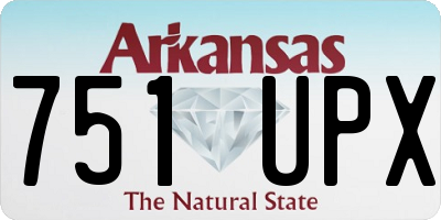 AR license plate 751UPX
