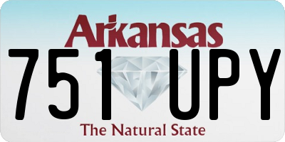 AR license plate 751UPY