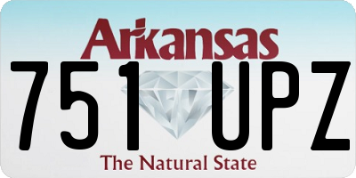 AR license plate 751UPZ
