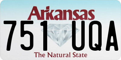 AR license plate 751UQA