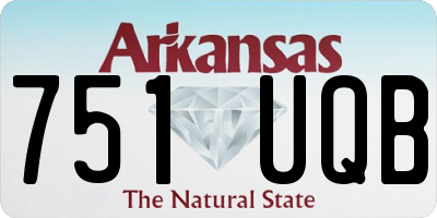 AR license plate 751UQB