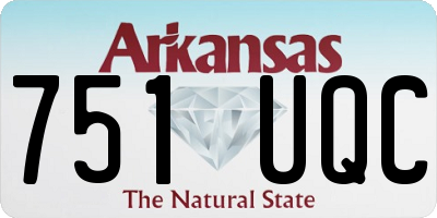 AR license plate 751UQC
