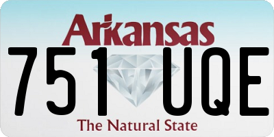 AR license plate 751UQE