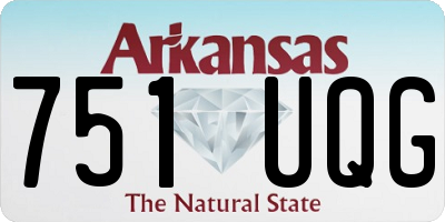 AR license plate 751UQG