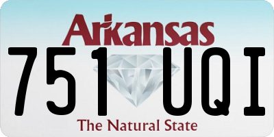 AR license plate 751UQI