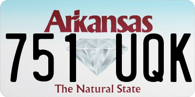 AR license plate 751UQK