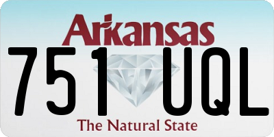 AR license plate 751UQL