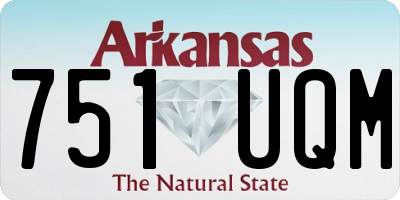 AR license plate 751UQM