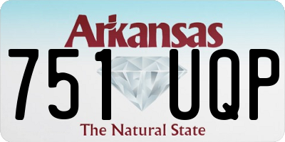 AR license plate 751UQP