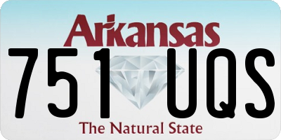 AR license plate 751UQS