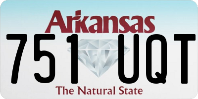 AR license plate 751UQT