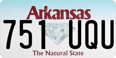 AR license plate 751UQU