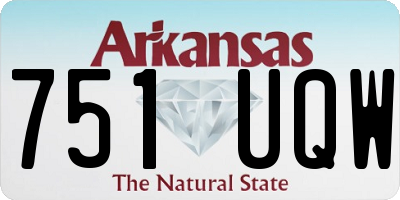 AR license plate 751UQW