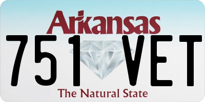AR license plate 751VET