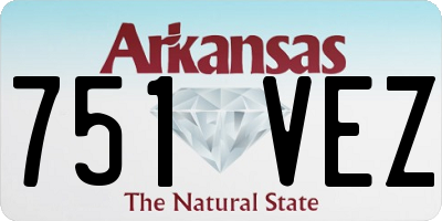 AR license plate 751VEZ